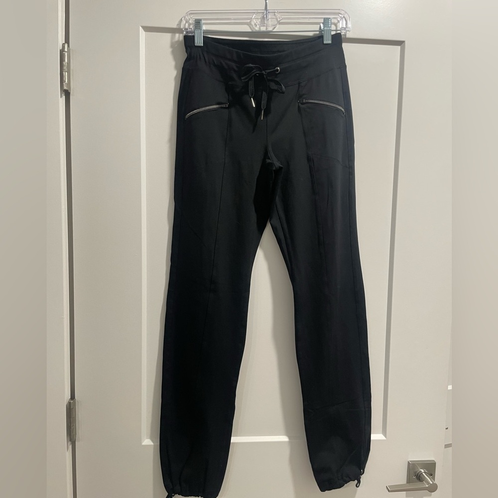 Active Life Black Joggers with Zipper Pockets